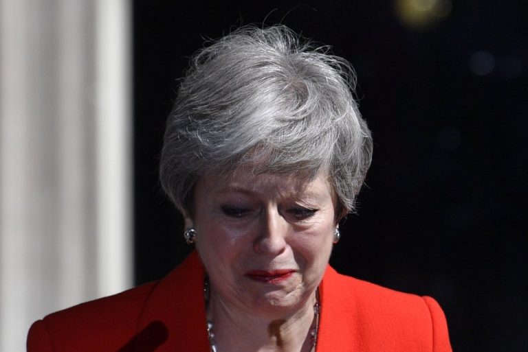Theresa May Cries Tears as She Announces Her Resignation as Prime Minister